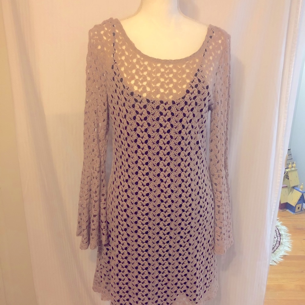 Mimi Chica crochet summer dress sz L